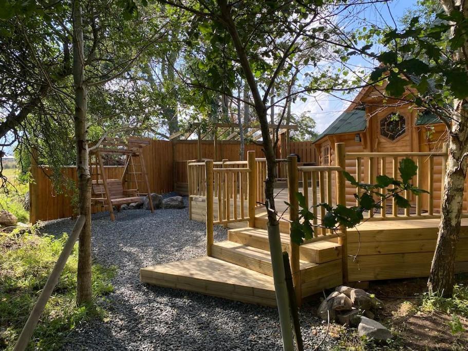 Craigshannoch Luxury 1 Bed Woodland Lodge Hot Tub Kintore Buitenkant foto